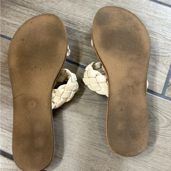 a new day Cream Braided Double-Strap Slide Sandals - Picture 2 of 2